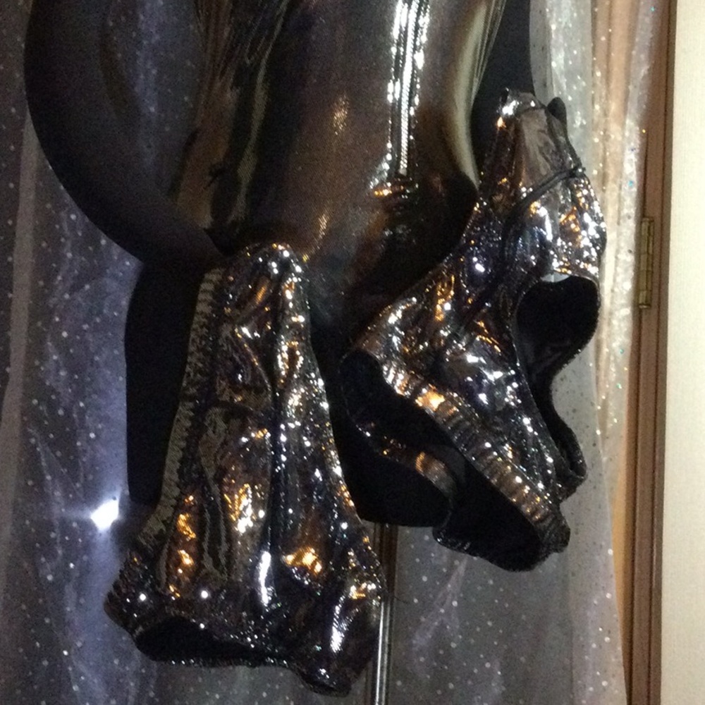 VTG Metallic Holographic Hologram scuba zip up 1pc - Picture 16 of 16